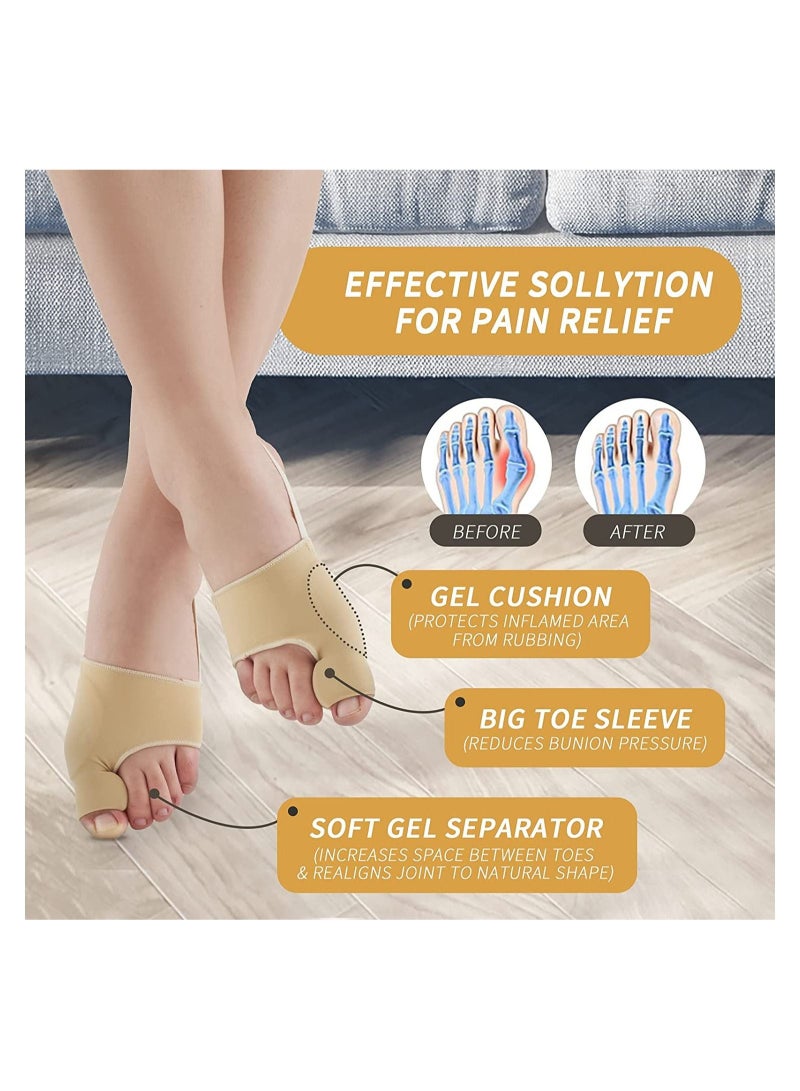 Generic Bunion Corrector Orthopedic Splint Big Toe Separator Pain Relief Non-Surgical Hallux Valgus Correction Straightener for Women Men Day Night Support 1Pair  - Image 5