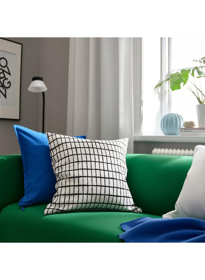 erorex Cushion cover, white/black, 50x50 cm - Image 5