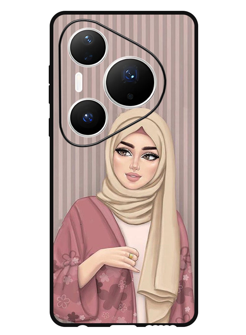 Theodor Case Compatible with Huawei Pura 80 Pro 6.8 Inch Protection Shockproof Bumper Cover Hijab Girl 1 - Image 1