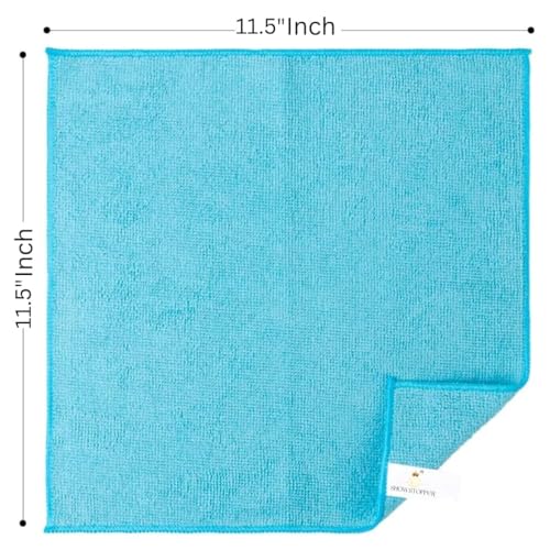 Showstopper Microfiber Cleaning Cloth, 22 Pack Cleaning Rag, Cleaning Towels 250GSM (Multi Color, 30cm X 30cm) - Image 3