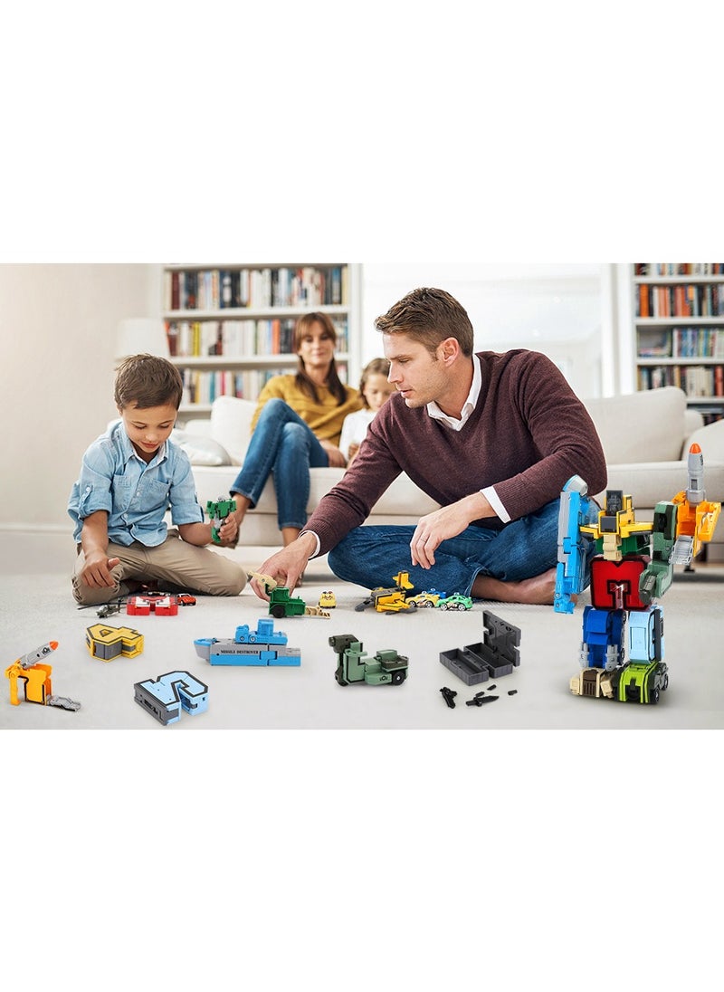Elongdi - 21 Shapes Deformation Robot Toy, 10 Numbers Transformers Robots, Action Figure Deformation Car Model, Classroom Education Number Bots Birthday Gifts for Boy Girl - Image 1