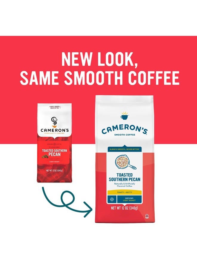 Cameron's Coffee Roasted Ground Coffee Bag, Flavored, Toasted Southern Pecan, 12 Ounce  - Image 2