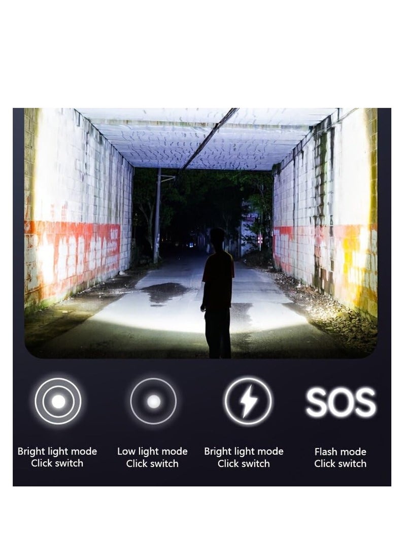 SYOSI 2 Pack Rechargeable Keychain Flashlight, 800 Lumens Compact and Portable Mini COB Work Lights, Tiny LED Keyring Lights with Built-in Battery Ideal for Outdoor, Emergencies and Everyday Carry  - Image 5