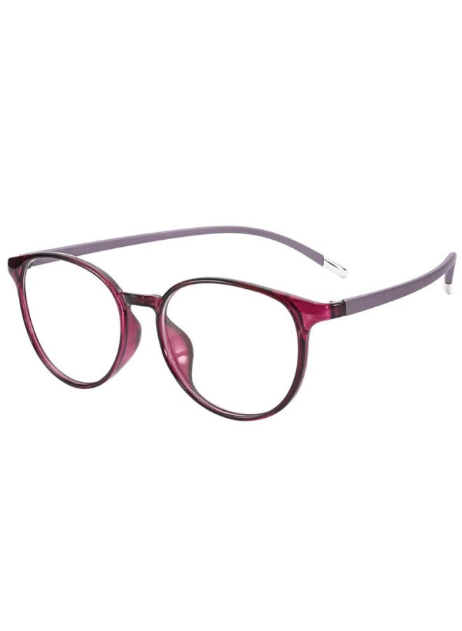 Fenchi Anti-blue Light Reading Gl For Women, Fashionable Lightweight High Definition Presbyopic Gl For Middle-aged And Elderly, Purple Red Color, -250 Degrees - Image 5