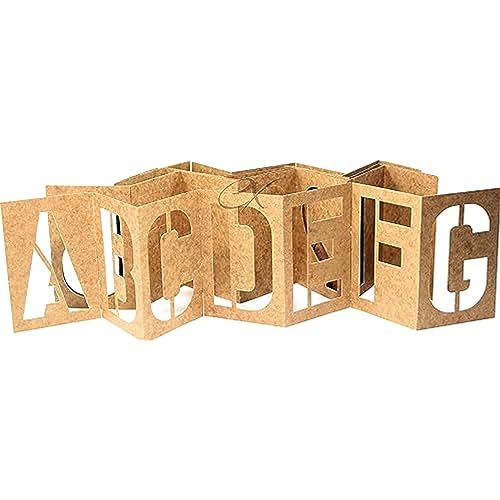 Duro by Graphic Products Stencil-It Oil Board Stencil Set, 1" - Image 5