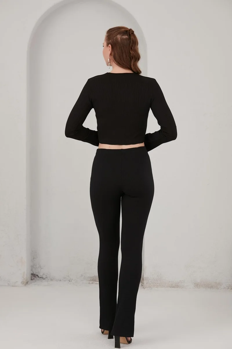 Alexander Gardi Front Slit High Waisted Compression Leggings (B21-12000)
