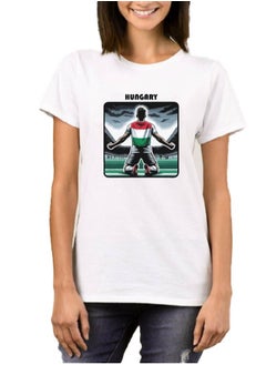 PRINTSHOP4ME Hungary Unisex Adult T-Shirt - Short Sleeve Round Neck Cotton Tshirt for Men and Women - Soft and Comfortable - Gift for Football Fans  - Image 2