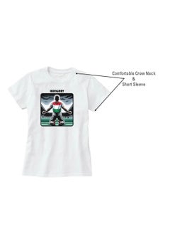 PRINTSHOP4ME Hungary Unisex Adult T-Shirt - Short Sleeve Round Neck Cotton Tshirt for Men and Women - Soft and Comfortable - Gift for Football Fans  - Image 5