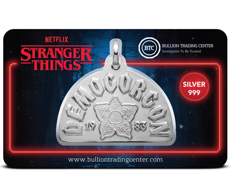 BTC 31.45g Silver Pendant - Demogorgon 1983 - Image 1