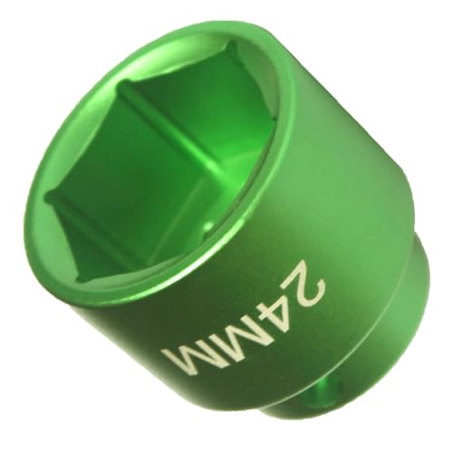 Felisbieti 24mm oil filter socket wrench low profile 6point 38 Drive fits BMW ChryslerChevy Dodge Jeep and Others fuel filteroil filter cap installationremoval tool - Image 1