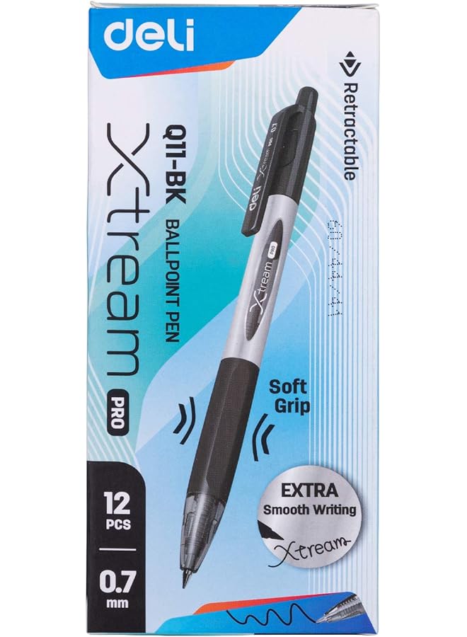 ديلي قلم حبر جاف .7 مم إكستريم 1X12 أسود - Image 2
