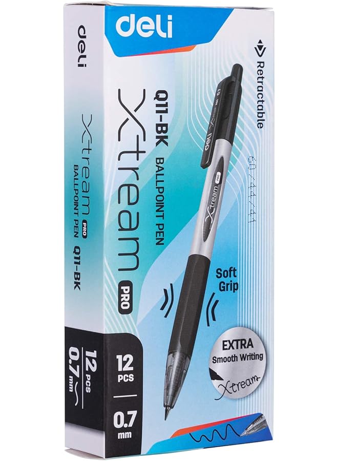 ديلي قلم حبر جاف .7 مم إكستريم 1X12 أسود - Image 3