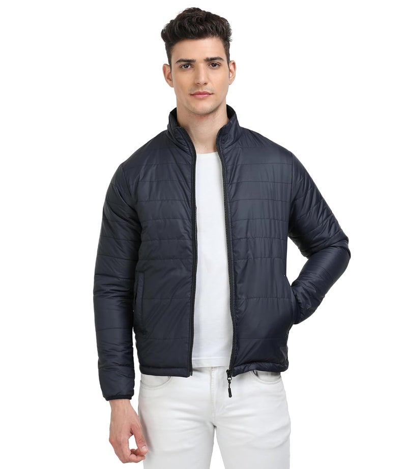 Scott International Winter Puffer Jacket | Mens Nylon Quilted standard length | Bomber Full Sleeve Monsoon | Lightweight Winter Wear Mens Jacket - Image 1
