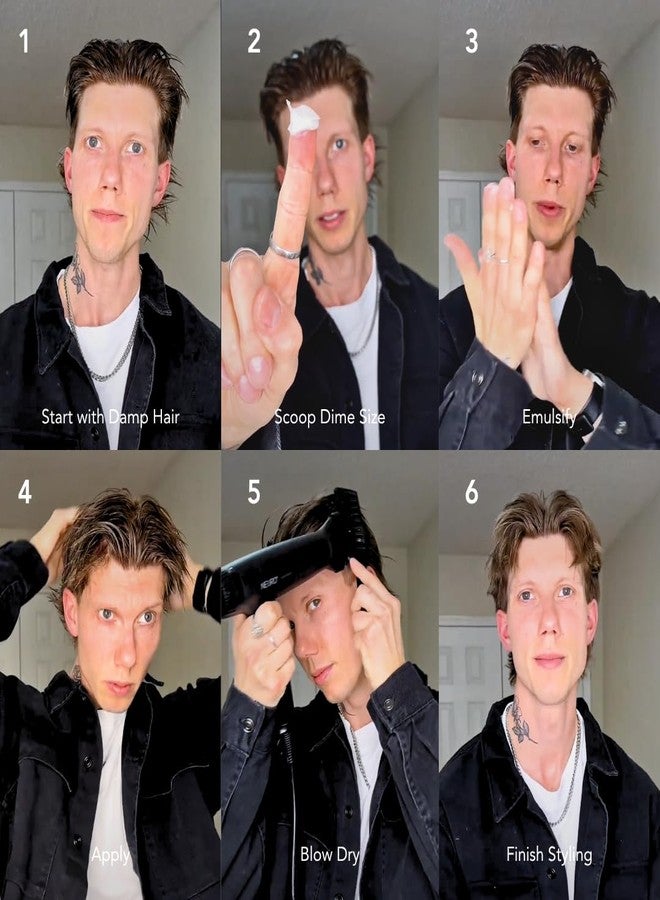 BluMaan كريم كلاي مات من بلو مان - تثبيت قوي لمظهر غير لامع - متعدد الاستخدامات، سهل التطبيق، تحكم خفيف الوزن، أساسي للعناية بالشعر مغذي ومنظف بمكونات طبيعية - 71 مل/2.5 أونصة - Image 4