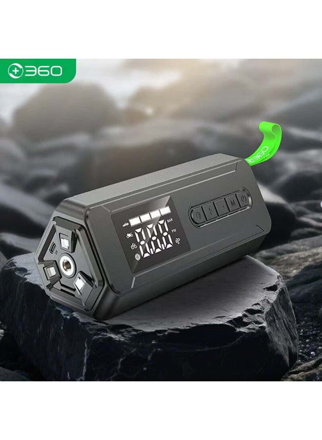 360 Wireless Car Inflator He30 Large Cylinder Vehicle Motorcycle Electric Bicycle Tire Pump With Tire Pressure Measurement