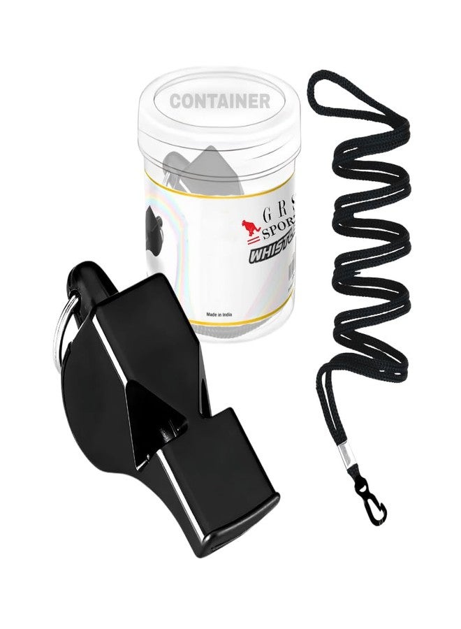 Grès GRS Professional Sports Whistle with Lanyard - High-Pitch Hyper Whistle for Coaches, Referees, Lifeguards, Self-Defense & Survival - Pack of 1 - Image 1