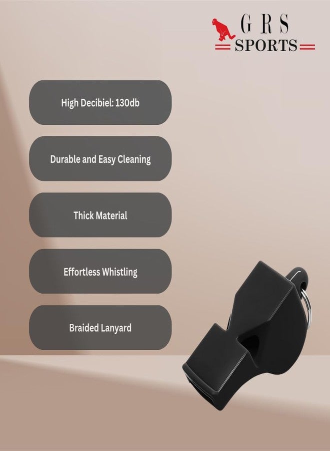 Grès GRS Professional Sports Whistle with Lanyard - High-Pitch Hyper Whistle for Coaches, Referees, Lifeguards, Self-Defense & Survival - Pack of 1 - Image 3