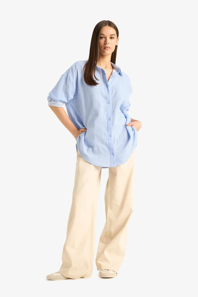 ديفاكتو Elastic Waist Long Jeans