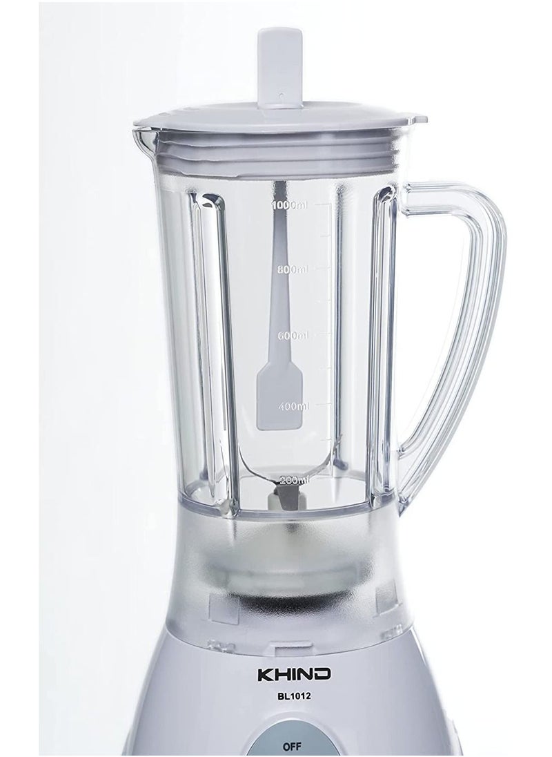 KHIND Blender 1 0L Jar with 2 Speed and 1 Miller for Grinding White BL1012  KHIND  - Image 3