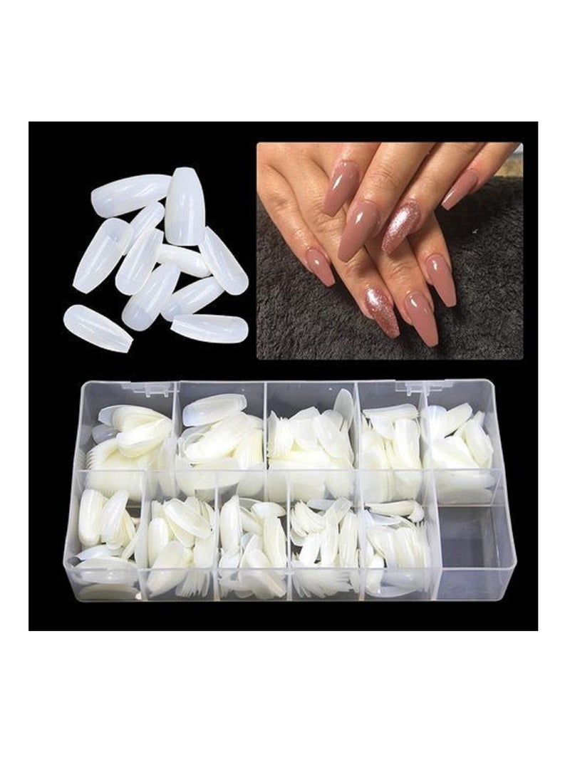 False Nails - 500 Pieces White - Image 1