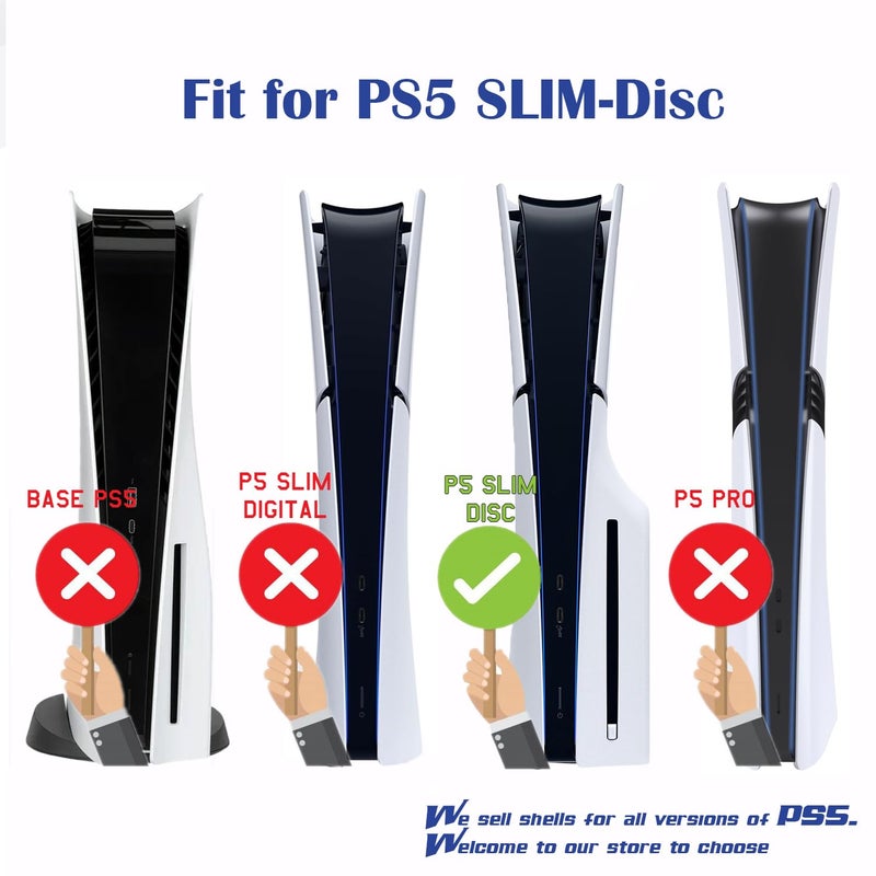 PEYANZ Vinyl Skin Compatible with PS5 Slim (Disc Edition) | HD Print, Scratch Resistant, Bubble-Free Application - Image 2
