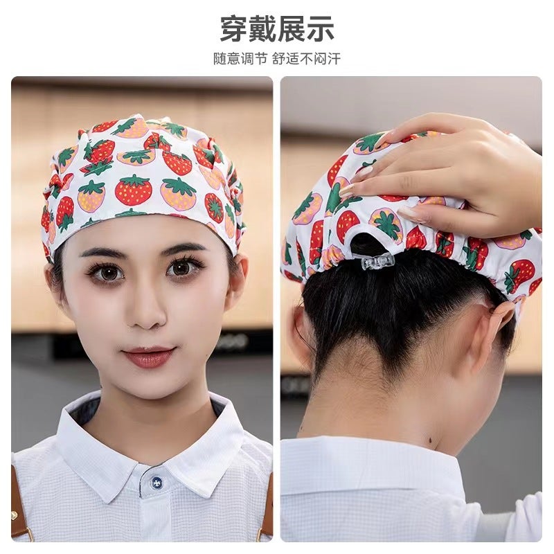 Chef Hat For Women, Kitchen Work Hat, Catering Hat, Anti-Oil Smoke, Adjustable For Men And Women, Cooking Hat, Restaurant Canteen Hat, Custom Embroidery - Image 4