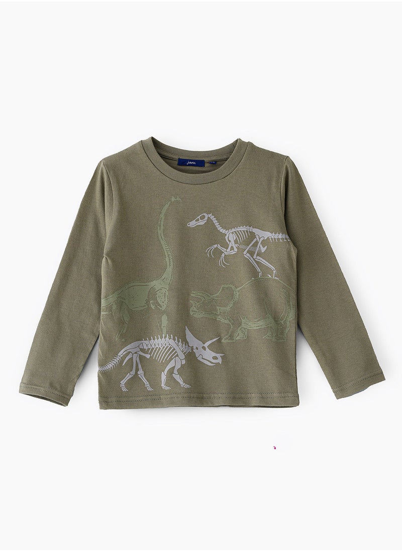 JAM - Knit t-shirt with print - Image 1