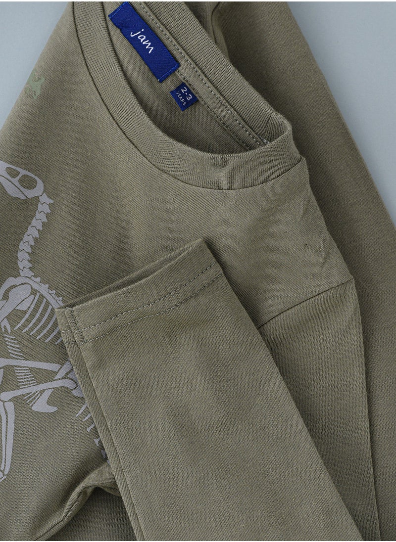 JAM - Knit t-shirt with print - Image 1