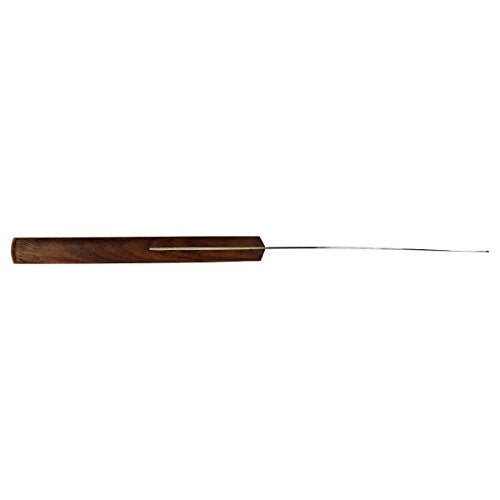 HTS 316V8 8.5" Tapered Wood Handle Stainless Steel Palette Knife - overall length 8.5" - Image 2