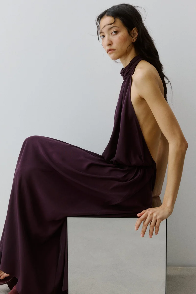 H&M  Long halterneck dress for Women | Best Price UAE