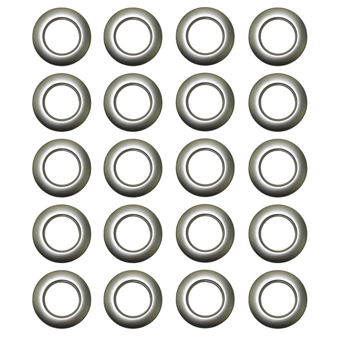 SELLING WONDERFUL 1916INCH INNER DIAMETER PLASTIC CURTAIN GROMMETS 50PACK SILVER