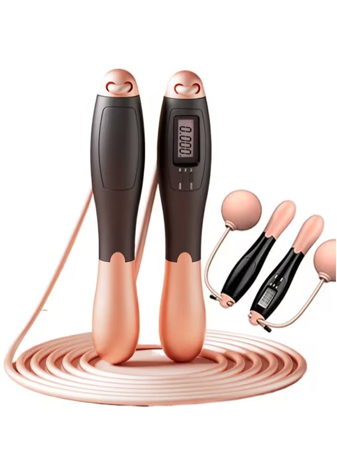 Generic Jump Rope Dual Use of Electronics Intelligent Counting - Adjustable Counting Skipping Rope - Multimode Skipping Rope with Calories - 360° anti-winding - Cordless Jumping Rope for Fitness Exercise Gy  - Image 1