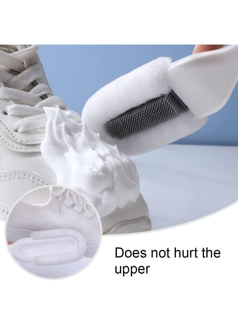 Complete 3-in-1 Shoe Care Brush – Deep Clean Sneaker Brush with Multi-Bristle System and Built-In Polishing Sponge, Comfortable Long Handle - Image 2