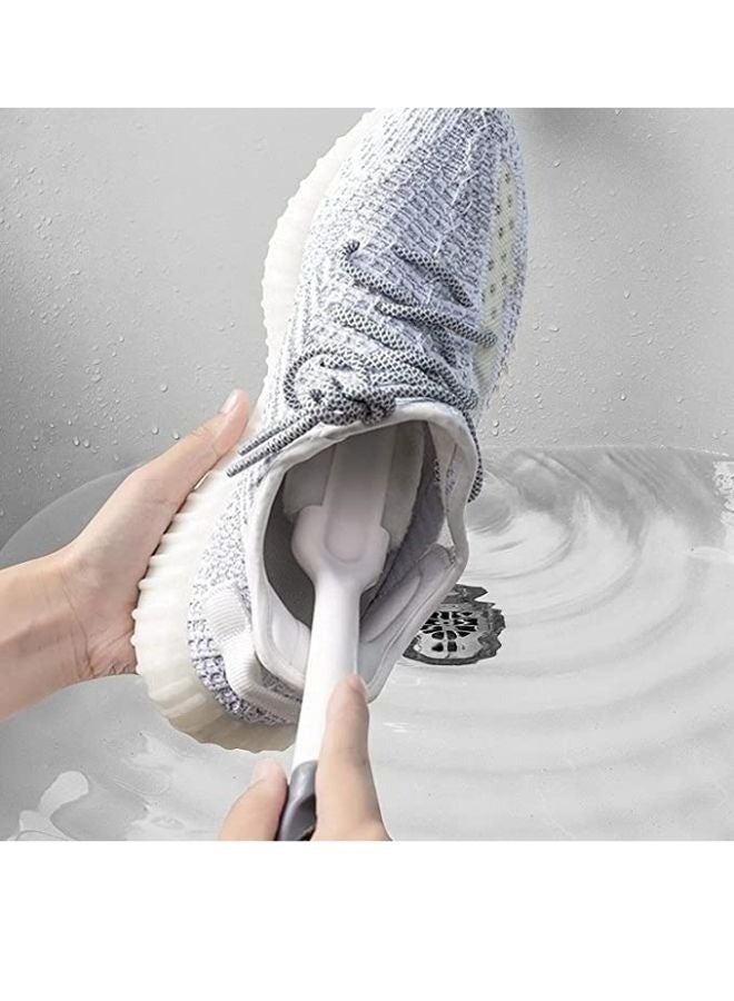 Complete 3-in-1 Shoe Care Brush – Deep Clean Sneaker Brush with Multi-Bristle System and Built-In Polishing Sponge, Comfortable Long Handle - Image 5