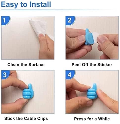 Kedva Thumb up Hooks Multipurpose Adhesive Silicone Wire Organizer Key Hanger Toothbrush Multicolored Holder Makeup Brush Holder for Desk Home and Office. (4) - Image 4