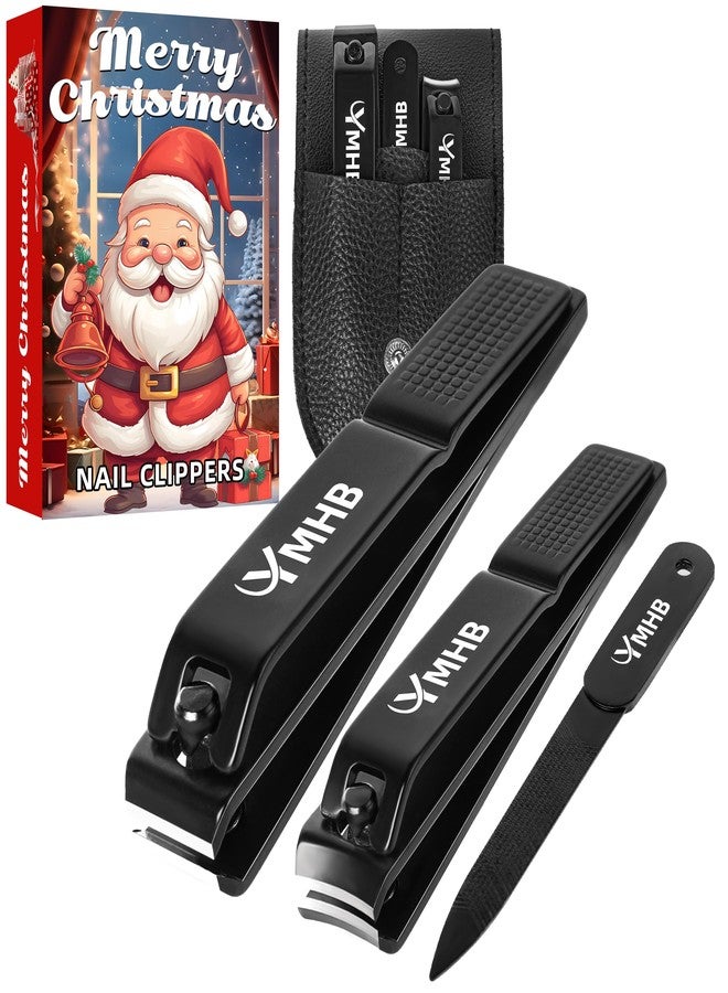 YMHB Nail Clippers Set, Ultra Sharp Toenail Clippers and Fingernail Clipper, Nail File, Nail Cutter, Nail Clippers for Adults Men Women, Gifts for Women Men, Christmas Stocking Stuffers for Adults Men - Image 1