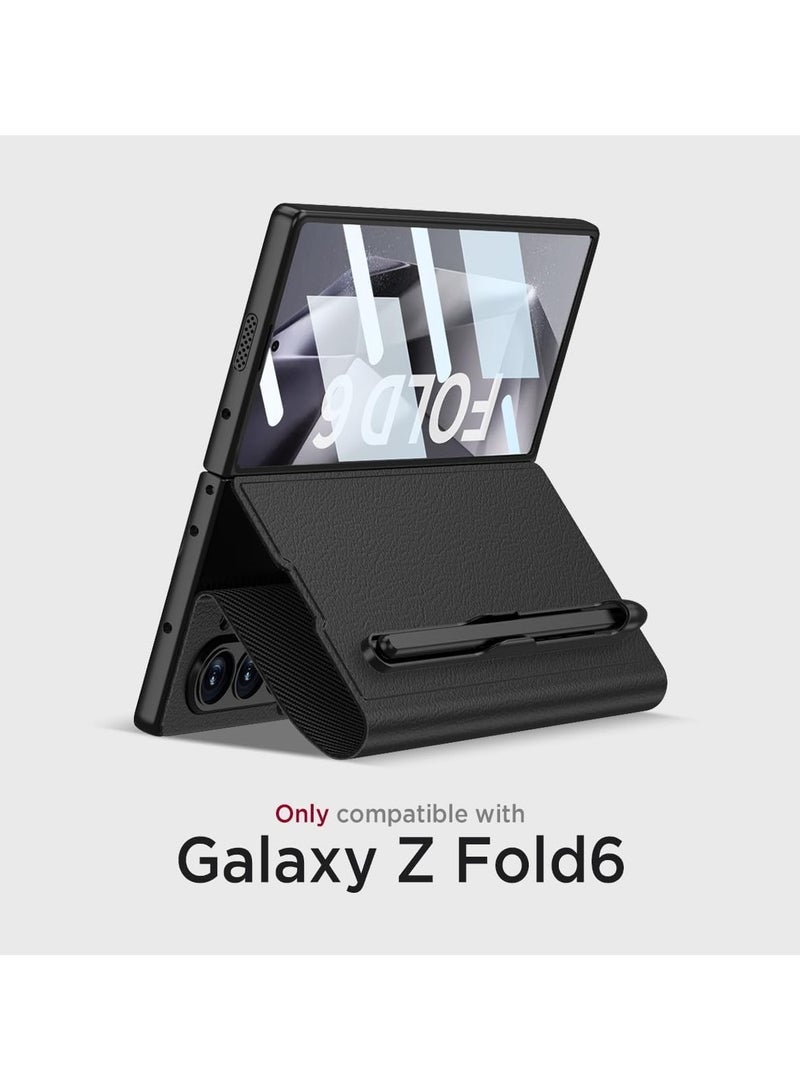 general Samsung Galaxy Z Fold 6 Phone Case, with Card Holder & S Pen Slot & Stand, Anti-Scratch Shockproof Magnetic Bumper, Case for Samsung Galaxy Fold 6 - Image 2