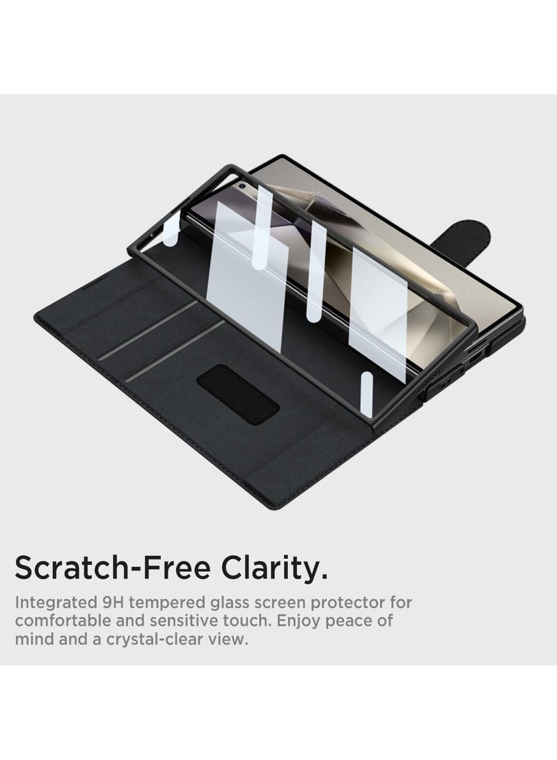 general Samsung Galaxy Z Fold 6 Phone Case, with Card Holder & S Pen Slot & Stand, Anti-Scratch Shockproof Magnetic Bumper, Case for Samsung Galaxy Fold 6 - Image 3