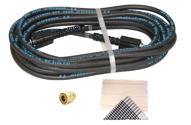 Digital Craft Digital Craft Hydraulic Pressure Washer Hose Pipe 2750PSI M2215 14mm High Pressure Washer Hose Spray Water Hydraulic Pressure Washer Pipe 8MTRDusting Cloth Floor MopQuick Connector 