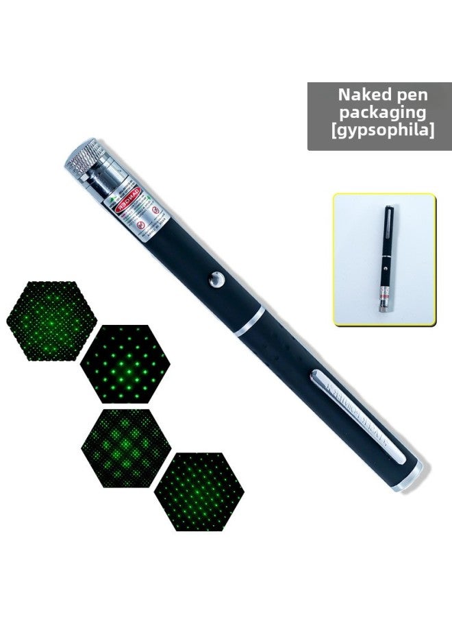 Direct Supply Green Gypsophila Laser Flashlight Laser Pen Sales Sand Table Pen Stylus Funny Cat Outdoor Finger Star-Color:Naked Pen Green Light (batteries Not Included) - Image 1