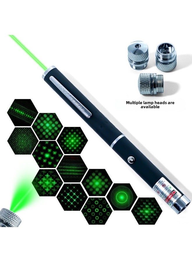 Direct Supply Green Gypsophila Laser Flashlight Laser Pen Sales Sand Table Pen Stylus Funny Cat Outdoor Finger Star-Color:Naked Pen Green Light (batteries Not Included) - Image 2