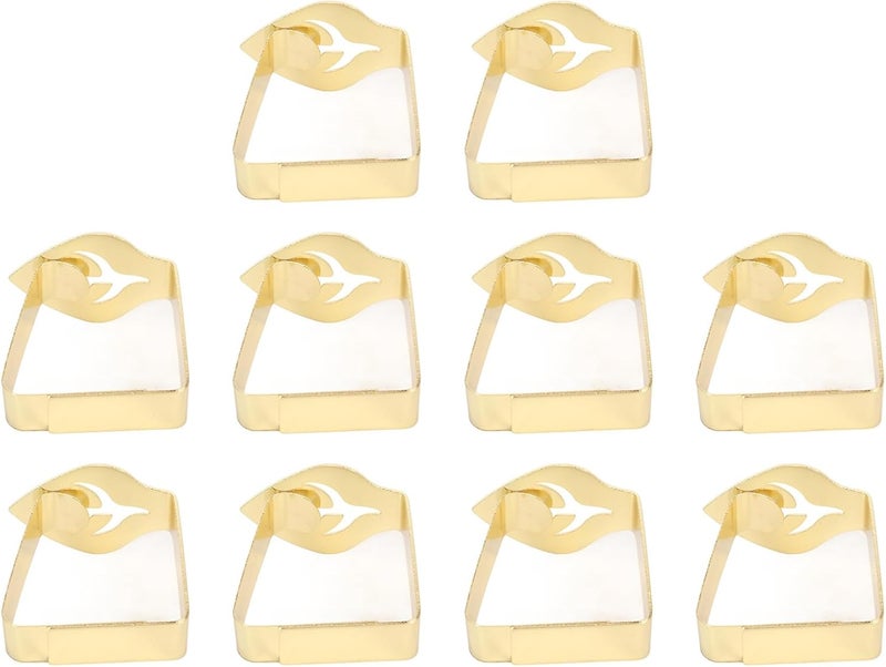 klarako Tablecloth Holders, 10pcs Multifunction Stainless Steel Tablecloth Clips for Cafe Bar (Gold) - Image 5