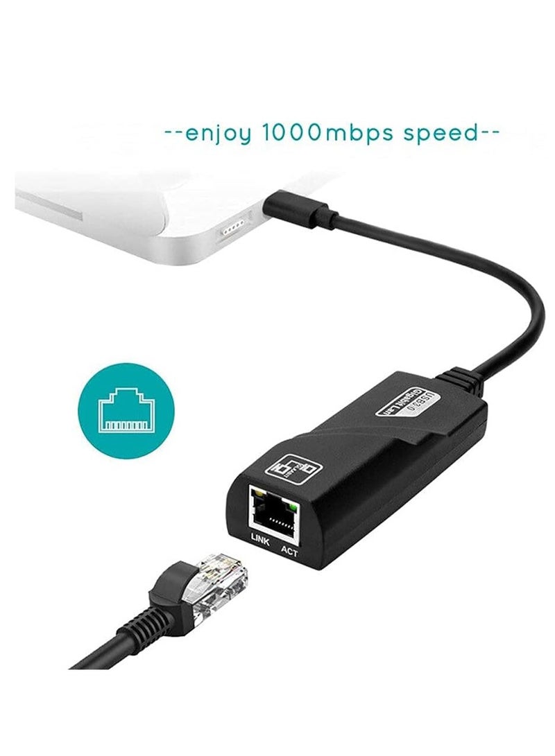 USB Type C 3.0 to Ethernet Adapter 10/100/1000 Mbps high speed network solution for laptop or desktop - Image 5