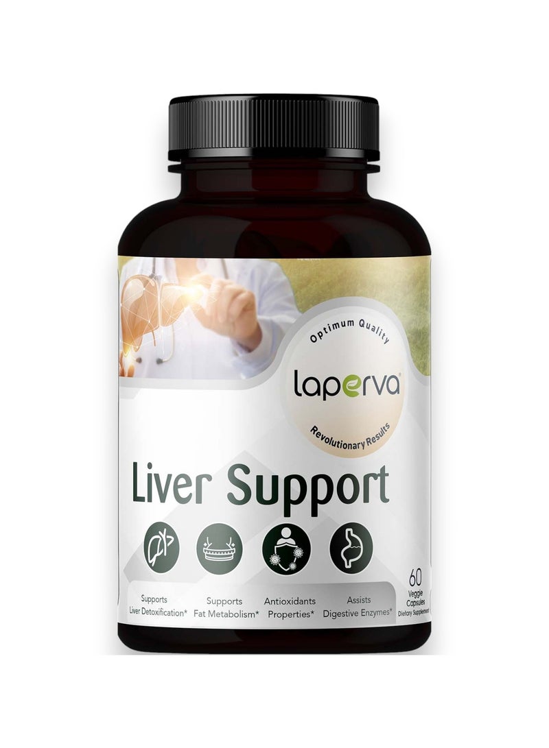 Laperva Liver Support  60 Veggie Capsules  30 Servings