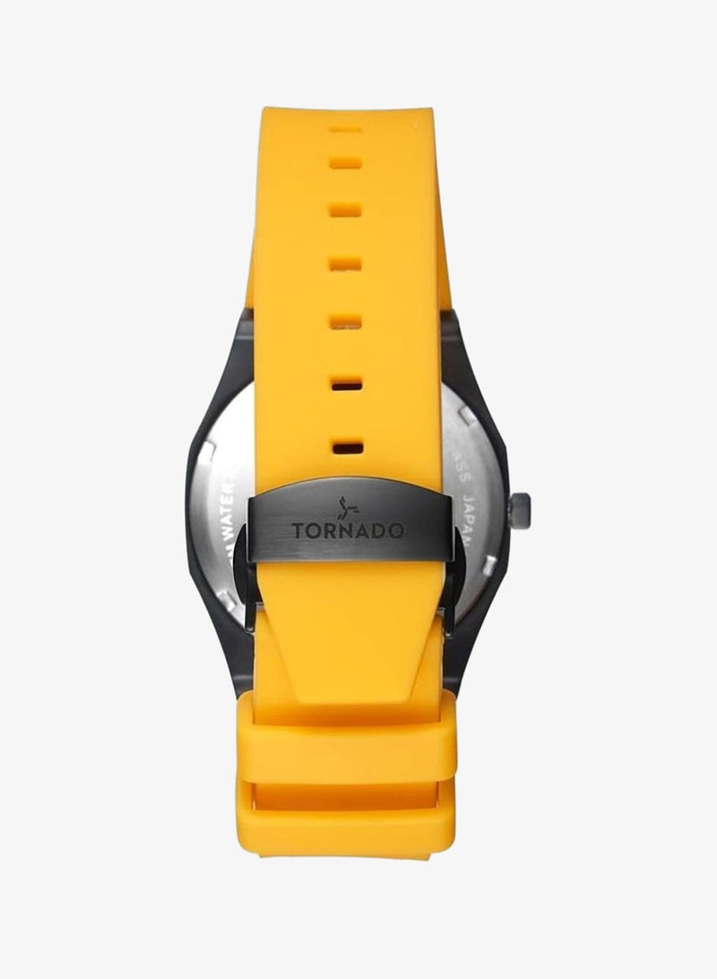 TORNADO Men's High Quality Flexible And Durable Silicone Analog Watch T22002-BSYB - 40mm mm - Image 2
