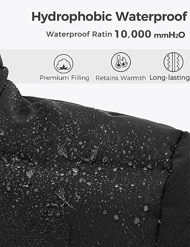 Wantdo Men's/Women's Thicken Insulated Winter Coat with Detachable Fur Hood (black, Large) - Image 4