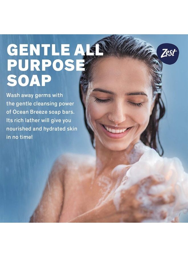 Zest Ocean Breeze Bar Soap - 8 Bars - Enriched With Sea Minerals - Rich Lathering Bars Leave Your Body Feeling Smooth And Moisturized with an Invigorating Scent - Image 4