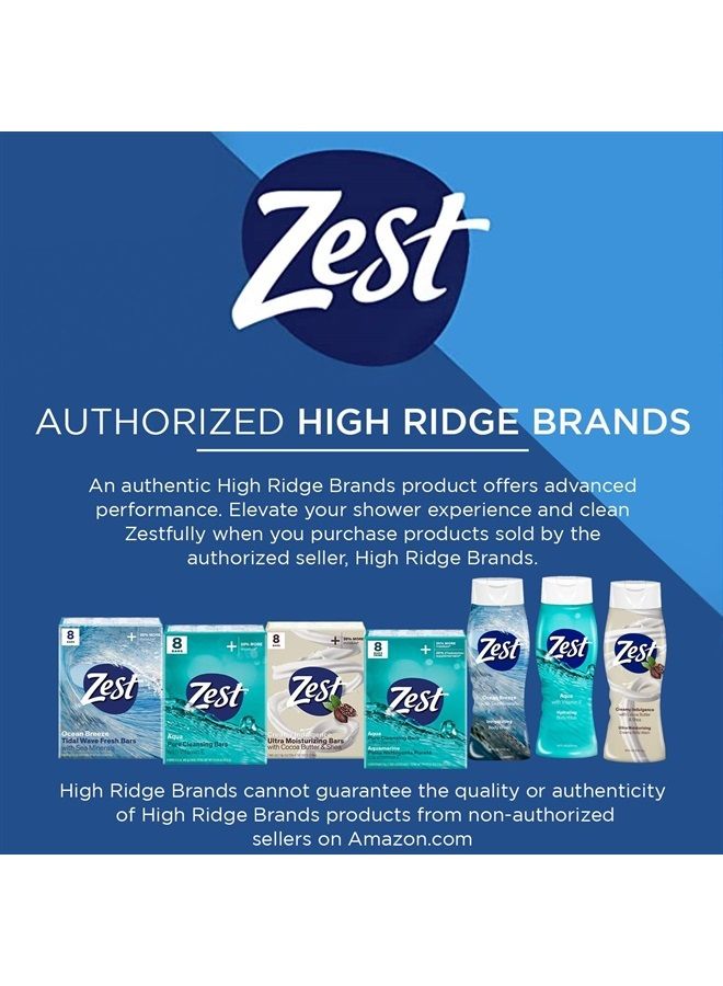 Zest Ocean Breeze Bar Soap - 8 Bars - Enriched With Sea Minerals - Rich Lathering Bars Leave Your Body Feeling Smooth And Moisturized with an Invigorating Scent - Image 3