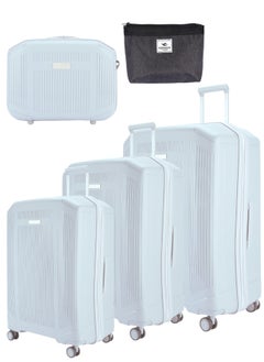 Sonada Unbreakable Luggage Unisex ,Double Zipper ,Expandable, TSA Lock With 4 Double Silent Wheels Set of 4(Silver) - pzsku/ZAB17F1E9B4B9F1A60ADAZ/45/_/1720611450/be02f52d-63f5-419e-b8f1-4049d43124bf