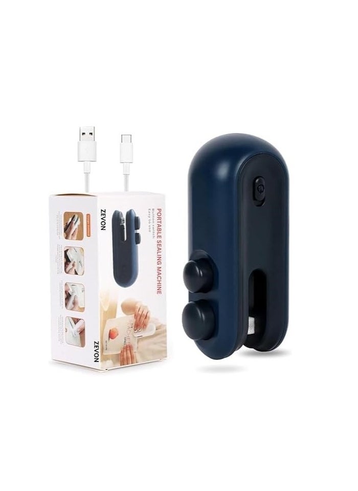 Spaceshoop Mini Bag Sealer, Portable Rechargeable Heat Sealer with Type-C, Handheld Food Storage Sealing Machine for Snacks  - Image 1